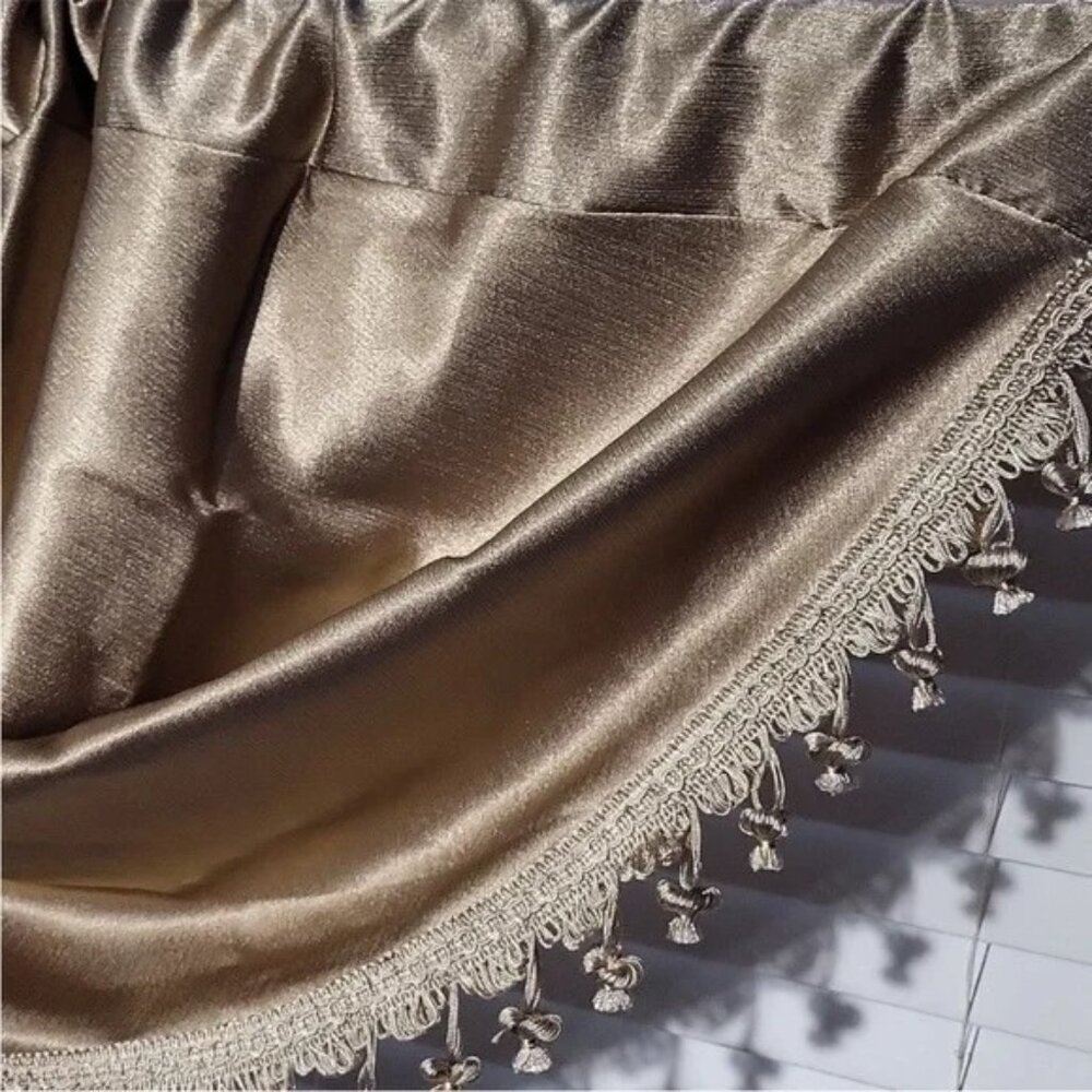 Chris Madden JCP Home Gold Rod Pocket Valances